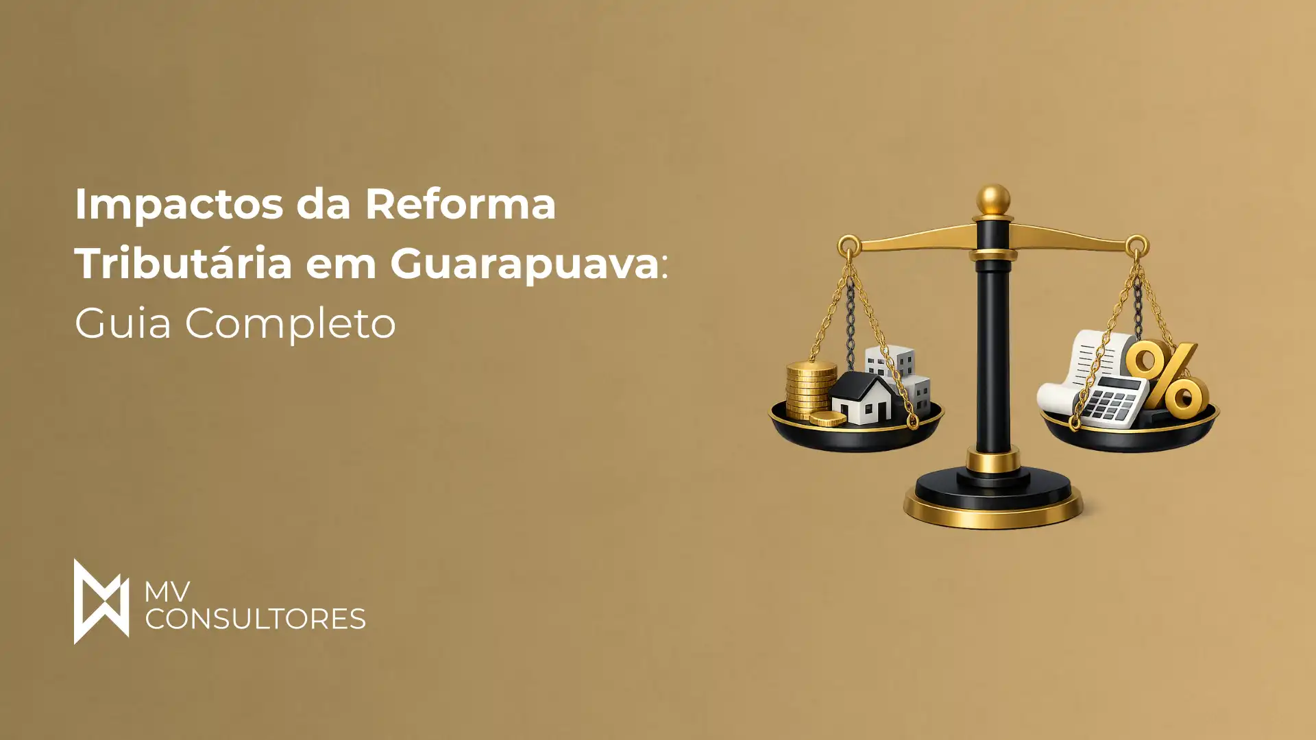 Imagem ilustrativa sobre os impactos da reforma tributária em Guarapuava, destacando a importância do guia completo para entender as mudanças na tributação da cidade.